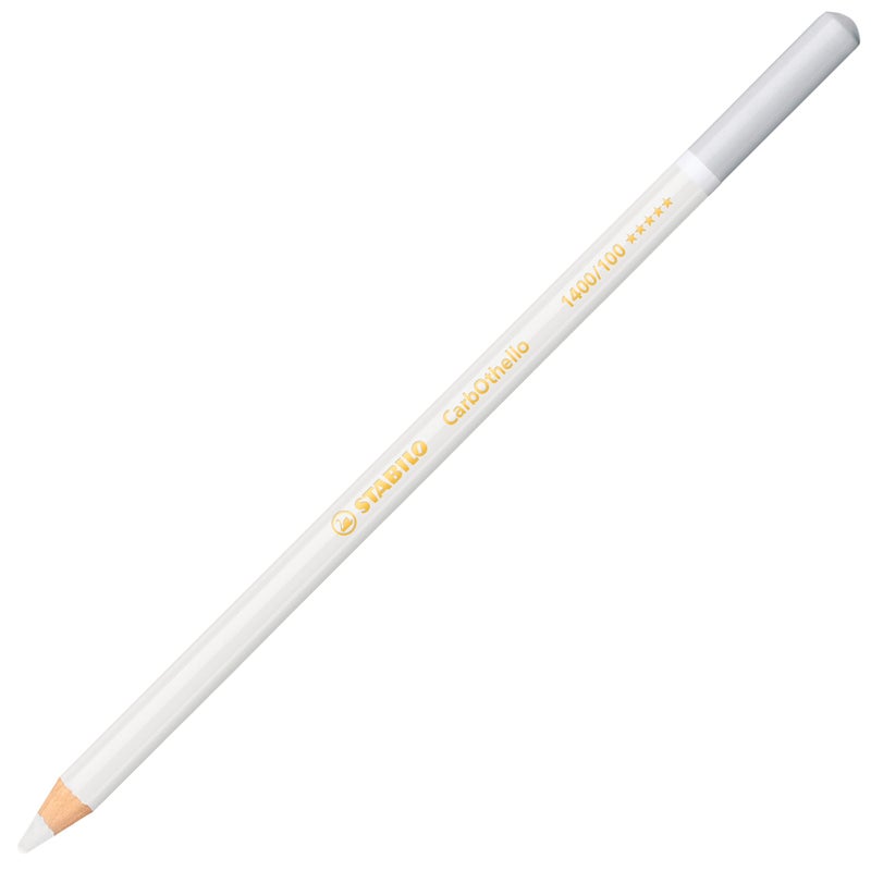 Stabilo CarbOthello Pastel Pencil - No. 100 - Titanium White - Box of 12 - Image 4